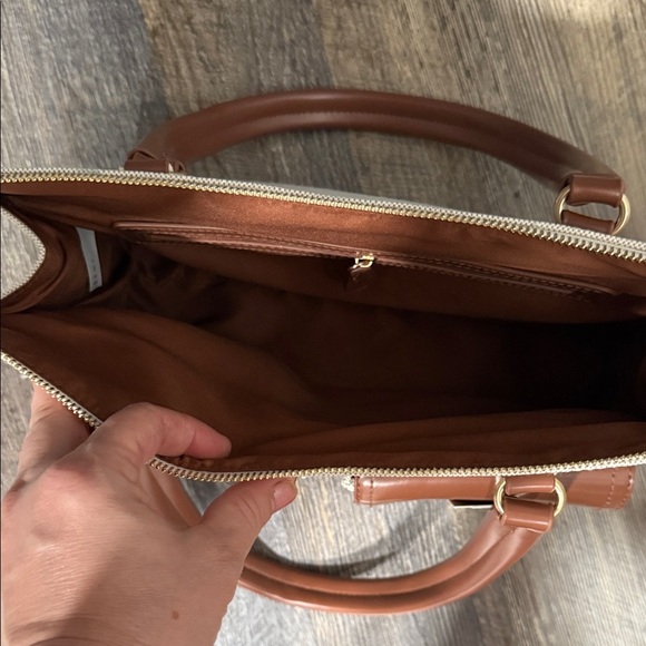 Cream and Brown Women's Tote Bag - Picture 7 of 10